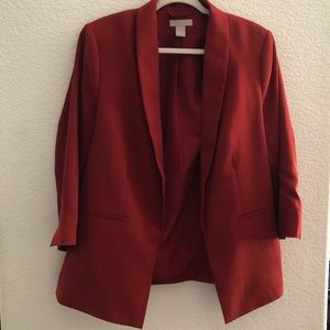H&M Straight-cut Jacket in Red Large